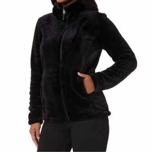 32 Degrees Jacket Plush, Sz L Black pockets - high collar front zip heavy weight